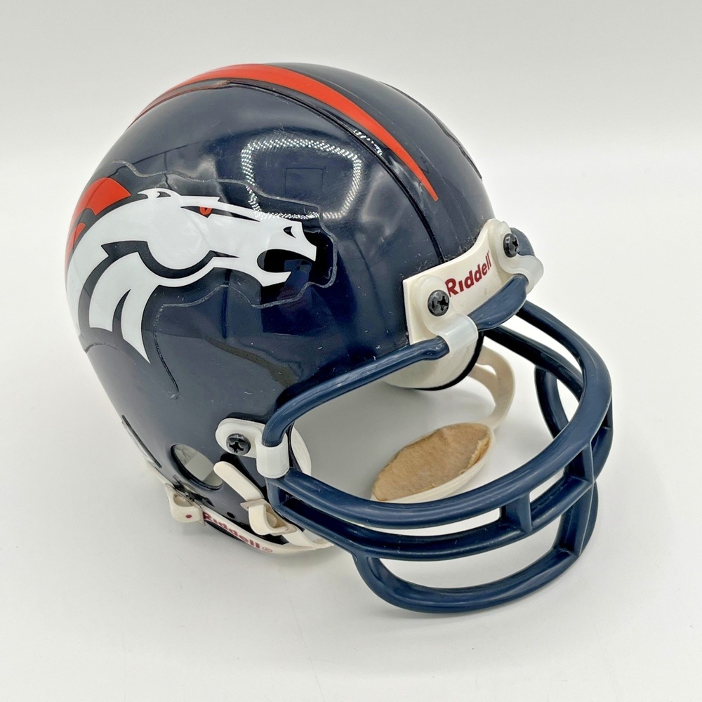 VTG Riddell NFL Denver Broncos Mini Helmet 3 5/8" Authentic Football Collectible